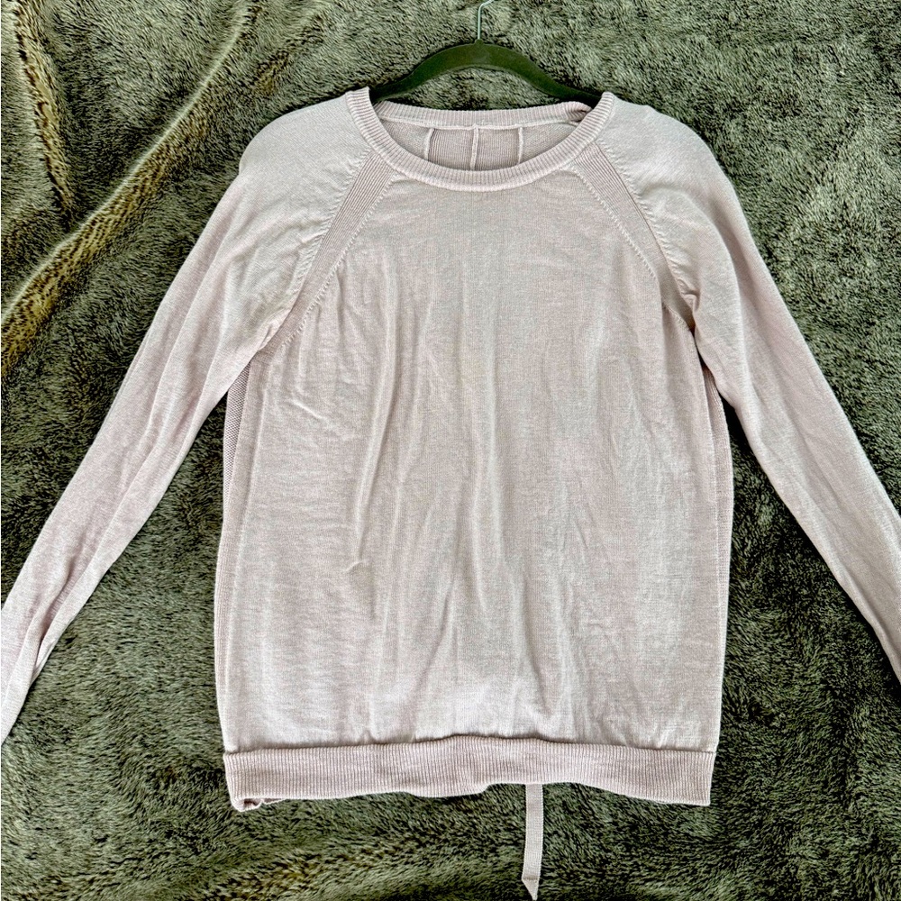 Lululemon cashmere tie back sweater